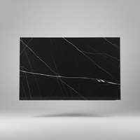Dalles de marbre noir Marquina polies, marbre veiné noir et blanc pour revêtement mural, carrelage de sol, plan de travail