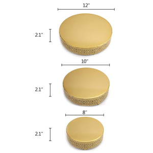 Supporto per torta all'ingrosso Set di supporti per torta rotondi in metallo Dessert Cupcake <span class=keywords><strong>pasticceria</strong></span> Candy Display Plate per matrimonio, evento, festa di compleanno - Product Image 6