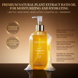 MERCILEN Atural <span class=keywords><strong>bagno</strong></span> <span class=keywords><strong>olio</strong></span> per prevenire la pelle secca nutriente idratante detergente fragranza di lunga durata per gli uomini donne <span class=keywords><strong>olio</strong></span> doccia - Product Image 3