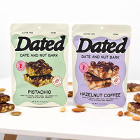 Sachet Doypack refermable personnalisé en plastique et aluminium avec fermeture éclair, idéal pour les noix et les fruits à coque