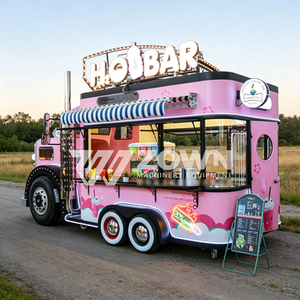 Chariots de vente ambulante sur mesure pour glaces et stands de hot-dogs variés, cuisines mobiles électriques pour service extérieur, en gros, à vendre - Product Image 2