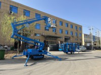 Nouvelle plate-forme de levage d'araignée télescopique 380V voies de levage de flèche élingue de câble panier de travail aérien de Construction remorquable pour la vente au détail