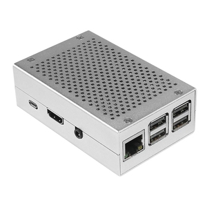 Aokin <strong>Raspberry</strong> <strong>Pi</strong> 4 Case RPI 4 Aluminum Case RPI 4B Metal <strong>Shell</strong> Silver Black Enclosure for RPI 4 <strong>Model</strong> <strong>B</strong> - Product Image 3