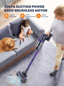 Aspirateur sans fil 45KPA 650W avec 2 batteries, 110 min d'autonomie, moteur sans balais, aspiration automatique, portatif, <span class=keywords><strong>pour</strong></span> poils d'animaux, tapis et sols (usage sec) - Product Image 3