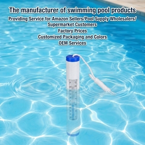 Herramienta de prueba de temperatura del agua resistente a roturas redondas, accesorios para piscina, termómetro para piscina con cuerda para piscina, Spa, bañera de hidromasaje, estanque - Product Image 5