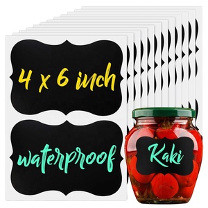 Chalkboard Labels for Storage Bins Chalk Labels for Mason Jars Black Chalkboard Stickers Labels for Food Containers