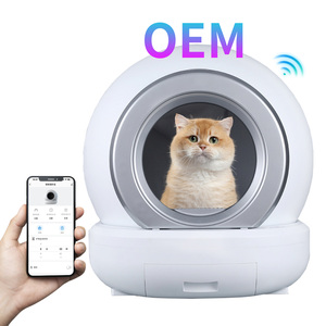 Bac à litière autonettoyant intelligent, contrôlé par application + capacité de 65 L, idéal pour les propriétaires de chats urbains, Wi-Fi, luxueux, fermé, intelligent - Product Image 1
