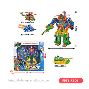 Dollar article magasin Promotion jouets <span class=keywords><strong>Robot</strong></span> bricolage fer Mecha voitures de course briques de construction ville Trans guerre <span class=keywords><strong>Chariot</strong></span> enfants cadeau - Product Image 1