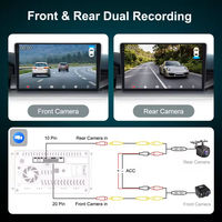 Autoradio Android 7' 9' 10' 12' 13' avec écran, lecteur vidéo, lecteur DVD, radio, 2 Go de RAM, 32 Go de ROM, FM, DSP, autoradio Android