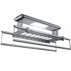 ไม้แขวนผ้าอลูมิเนียมไฟฟ้าอัตโนมัติ, เครื่องอบผ้าติดเพดานเครื่องซักผ้า - Product Image 1