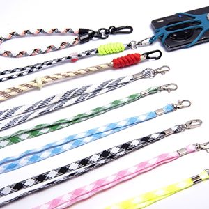 Factory Customized Wholesale Polyester Mobile Phone Lanyard PK Exhibition Work ID Lanyard Neck Wrist Hanging Promotional Lanyard
