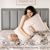 Drap-housse à motif géométrique ultra-doux et respirant, drap plat rafraîchissant à poches profondes, ensemble de draps pour hôtel