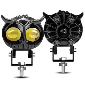 Precio Ultrabajo, Venta Directa de Fábrica, Faro Delantero Láser con Lente Mini Owl, Delgado, 12v, Luces Antiniebla LED, Doble Color, Faro para Motocicleta - Product Image 3