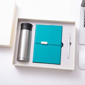 Carnet A5 personnalisable avec logo, pages épaisses, mug isotherme, bloc-notes, ensemble cadeau d'affaires pour entreprises ou souvenirs - Product Image 3
