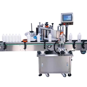 Máquina Etiquetadora Vertical Automática para Botellas Redondas de Vidrio, Plástico y Licores, Último Modelo Completo para Envases Cónicos - Product Image 1