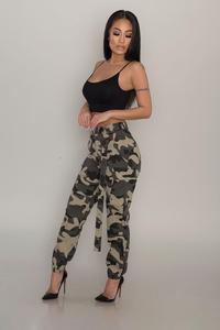Printed Pants <strong>for</strong> Women Sweatpants Camo <strong>Trousers</strong> <strong>Ladies</strong> Camouflage Cyan <strong>Combat</strong> Camouflage Harem <strong>Trousers</strong> Pockets - Product Image 5
