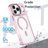 Casing Ponsel Magnetik Transparan Baru untuk iPhone 18 Pro, Penutup Casing Ponsel Akrilik Bening untuk iPhone 16 17 18 Pro Max 17 Air