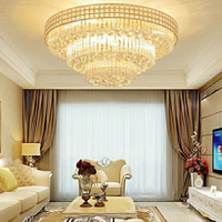 Grand lustre de plafond rond pour la décoration du salon
