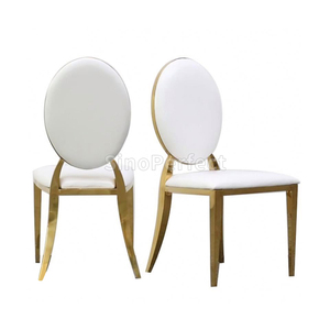 Factory Direct New Design Outdoor Party Decoration Furniture Gold Luxury Stainless Steel Dinner <b>Chair</b> Legs for Sale - Product Image 1