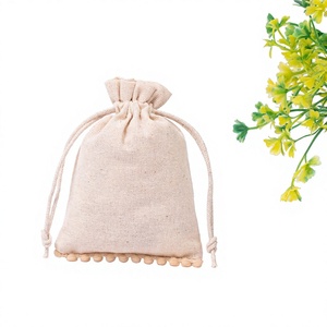 Bolsas de Regalo Personalizadas con Logotipo, Bolsas de Embalaje Promocionales de Algodón Hechas a Mano en India para Pulseras y Collares de Lujo - Product Image 2