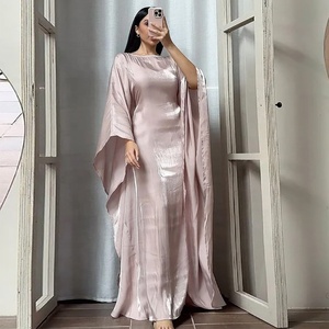 Traditional Middle Eastern Dubai Batwing Sleeve Dress Soft Women <strong>New</strong> Designs Elegant Polyester Malaysian Style <strong>Abaya</strong> Muslim - Product Image 4