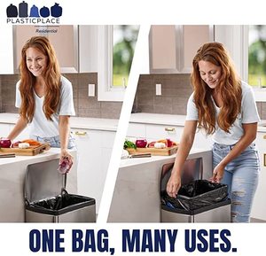 Sacs poubelle à cordon Sacs poubelle jetables en rouleau - Product Image 3