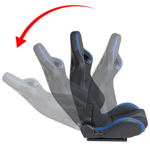 JIABEIR 1054B bleu cuir de haute qualité réglable simulateur Sim baquet sièges de course de voiture - Product Image 4