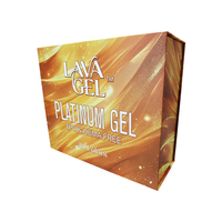 Boîte cadeau rigide magnétique personnalisée avec insert en mousse, boîte d'emballage de luxe pour collection de vernis à ongles, OEM pour ensemble cosmétique