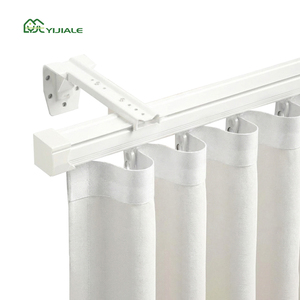 Rail de <span class=keywords><strong>plafond</strong></span> et support YIJIALE à faible taux de défauts, pour rideaux occultants à plis ondulés en S, pour tringles de rideaux simples - Product Image 1