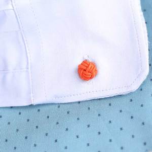 Nuovi Arrivi: <span class=keywords><strong>Gemelli</strong></span> Personalizzati con Doppio Nodo in Seta Arancione per Fidanzamento e Feste, per <span class=keywords><strong>Uomo</strong></span> e Donna - Product Image 5