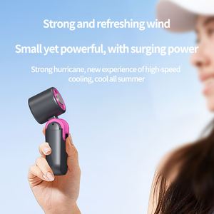 High Speed <b>Mini</b> Handheld Foldable Ice Cooling <b>Usb</b> Rechargeable Portable Small <b>Fan</b> With Lcd Battery Display for Outdoor - Product Image 3
