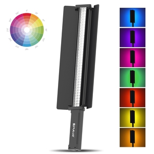 Offre Spéciale PULUZ 72 LED lumière vidéo couleur RVB pleine lumière de remplissage photo avec conception de bâton de poche Barndoor en <span class=keywords><strong>plastique</strong></span> durable - Product Image 2
