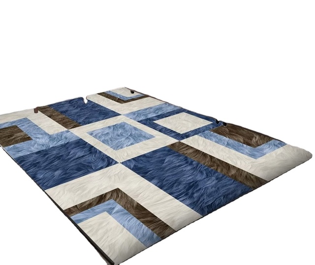 Printing Crystal Velvet 3d Carpet Living Room Custom Area Rug Carpet