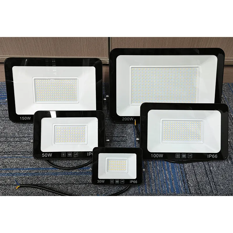 Reflector LED Foco DE SEGURIDAD impermeable 10W 30W 50W 100W 150W 200W Luz de inundación LED al aire libre para pared de calle de jardín