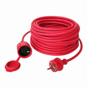 European-style Male-female Power <b>Extension</b> Cord EU-standard Orange Red 10m 5m 3m China-made 90-day Warranty <b>Socket</b>-to-<b>plug</b> Power - Product Image 1