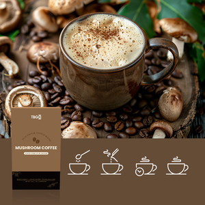 Caffè Istantaneo Biologico TBG OEM con Criniera di Cavallo, Funghi Chaga e Reishi, Miscela di Erbe e Spezie Amare, Senza Zucchero, Prima Infusione - Product Image 3