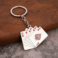 Porte-clés Cartes à Jouer, Porte-clés Poker pour Hommes, Pendentif Carte à Jouer pour Téléphones, Sacs, Décoration Cadeau