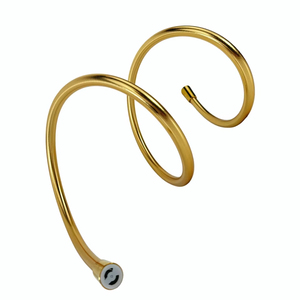 2024 Hot Sale Modern Design Flexible PVC Shower Hose Golden Shiny Silver with Brass &amp; EPDM Materials for Bathroom &amp; Plumbing Use - Product Image 1