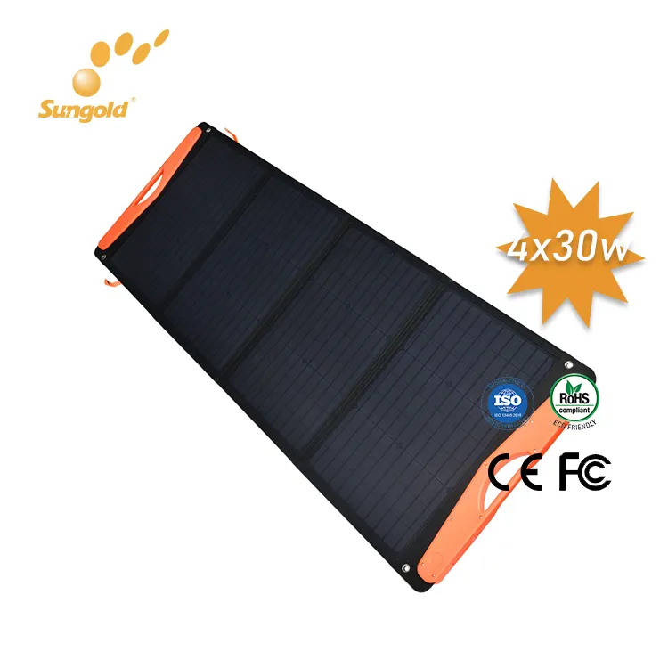Sungold 새로운 접이식 휴대용 태양 전지 패널 120W