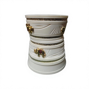 Nouvel Arrivage BS INTERNATIONAL Bracelet Jonc pour Femme, en Résine Ivoire, Forme Boule, Bijou de Mode Culturel, Style Religieux et de Mariage, à Enfiler - Product Image 3