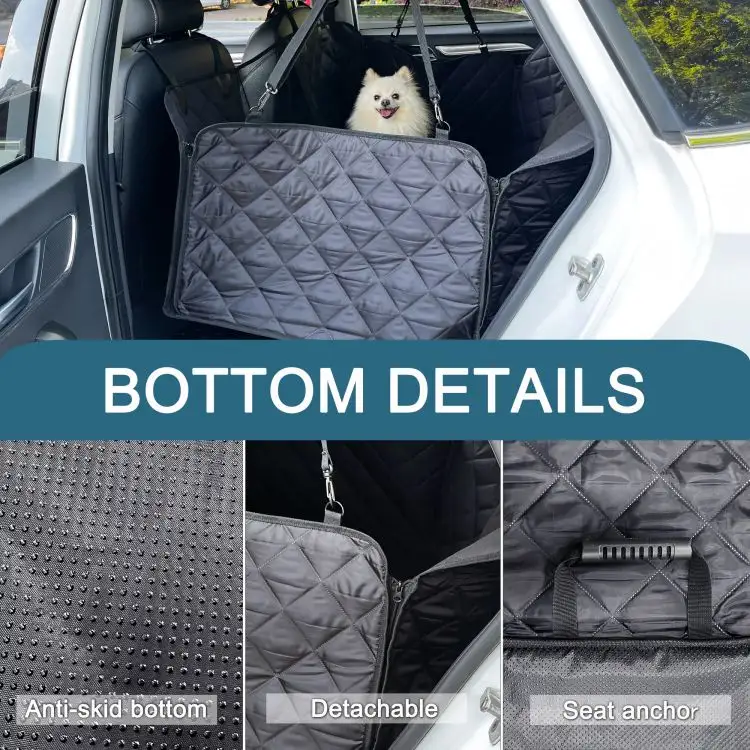 GeerDuo New Extra Large Waterproof Pet Back Seat Extender Bed Covers For Dogs With Hard Bottom