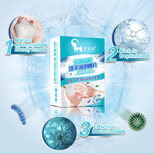 Tabletas efervescentes para lavado de manos, tabletas de jabón de manos de fórmula no irritante, venta al por mayor de fábrica - Product Image 2