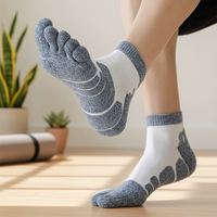 Chaussettes de course respirantes de haute qualité en maille extérieure anti-odeur, chaussettes de compression athlétiques pour hommes, personnalisées