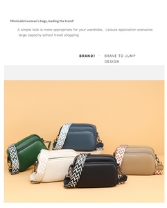 Borsa a Tracolla in Pelle con Texture Lychee Personalizzata, Borsa per Fotocamera con Doppia Cinghia, Piccola Borsa Quadrata per Uso Quotidiano Femminile - Product Image 4