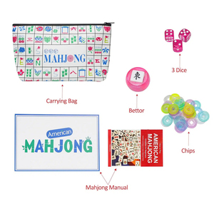 Luxury Winter Style 160 Tiles American Mahjongg <b>Set</b> Complete Custom Acrylic <b>Mahjong</b> Tiles Game <b>Set</b> with Cute Joker - Product Image 3