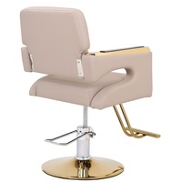 Sillón de Peluquería Moderno con Elevación para Corte de Cabello, Silla de Salón de Belleza Profesional para Mujeres, Silla de Barbería