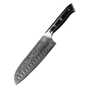 มีดเชฟญี่ปุ่นเหล็กดามัสกัส G10 แบบกำหนดเอง มีดหั่นสำหรับครัวเรือน ด้ามไม้ ปลอดภัยสำหรับเครื่องล้างจาน - Product Image 1