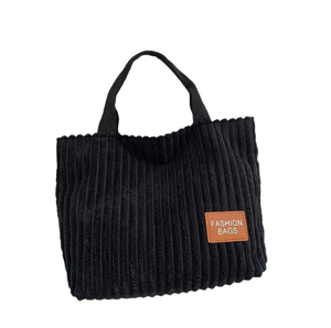 Sacs à bandoulière promotionnels réutilisables pour femmes 2026 – Sacs fourre-tout colorés en <span class=keywords><strong>velours</strong></span> côtelé avec logo personnalisé – Sacs à main de shopping pour femmes - Product Image 5