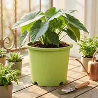 Pots de fleurs modernes en plastique PP légers avec trou de drainage pour l'intérieur/l'extérieur, décoration de jardin et de maison, capacité de 2,03 à 25 L