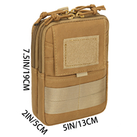 Pochette de ceinture tactique MOLLE imperméable, compacte, pour outils médicaux IFAK et support de téléphone, pour hommes, course à pied, chasse, activités de plein air